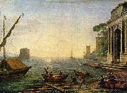 Claude Lorrain, Seehafen beim Aufgang der Sonne
